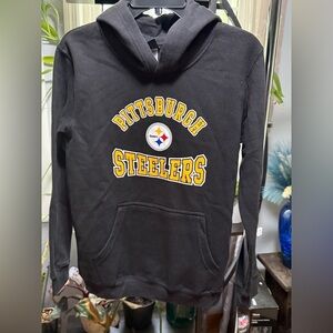 Youth L NFL Pittsburgh Steelers Black Hoodie